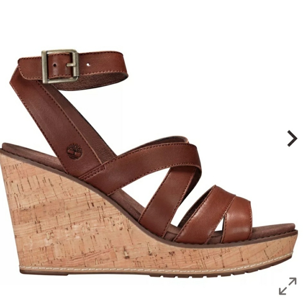 Timberland Women's Danforth cork wedge sandals